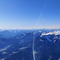 Flugwegposition um 14:18:29: Aufgenommen in der Nähe von Kapellen, Österreich in 2224 Meter